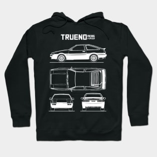 AE86 Toyota Trueno Blueprint Hoodie